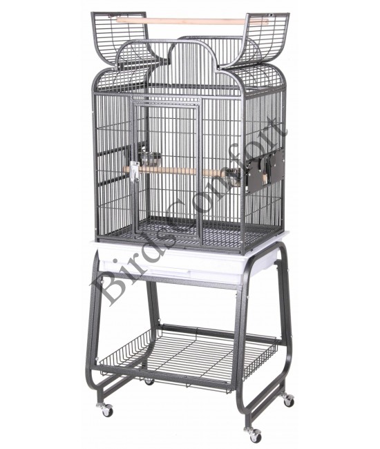HQ Open Small Bird Cage With Cart Stand 
